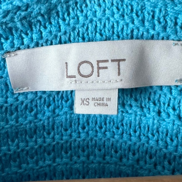 Loft blue small balloon sleeve sweater size XS - Picture 2 of 8